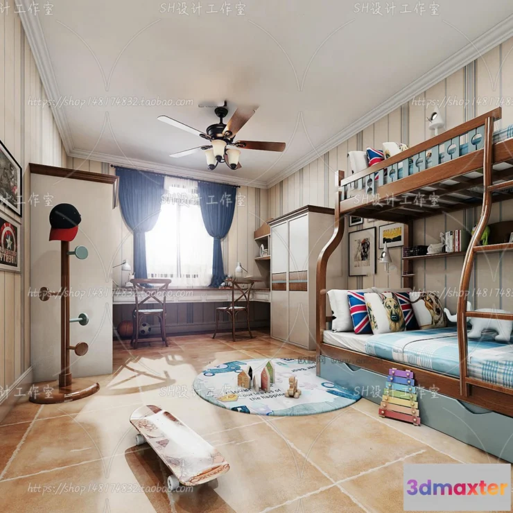 1140780 - Childrens Bed - 3D Models - 0026