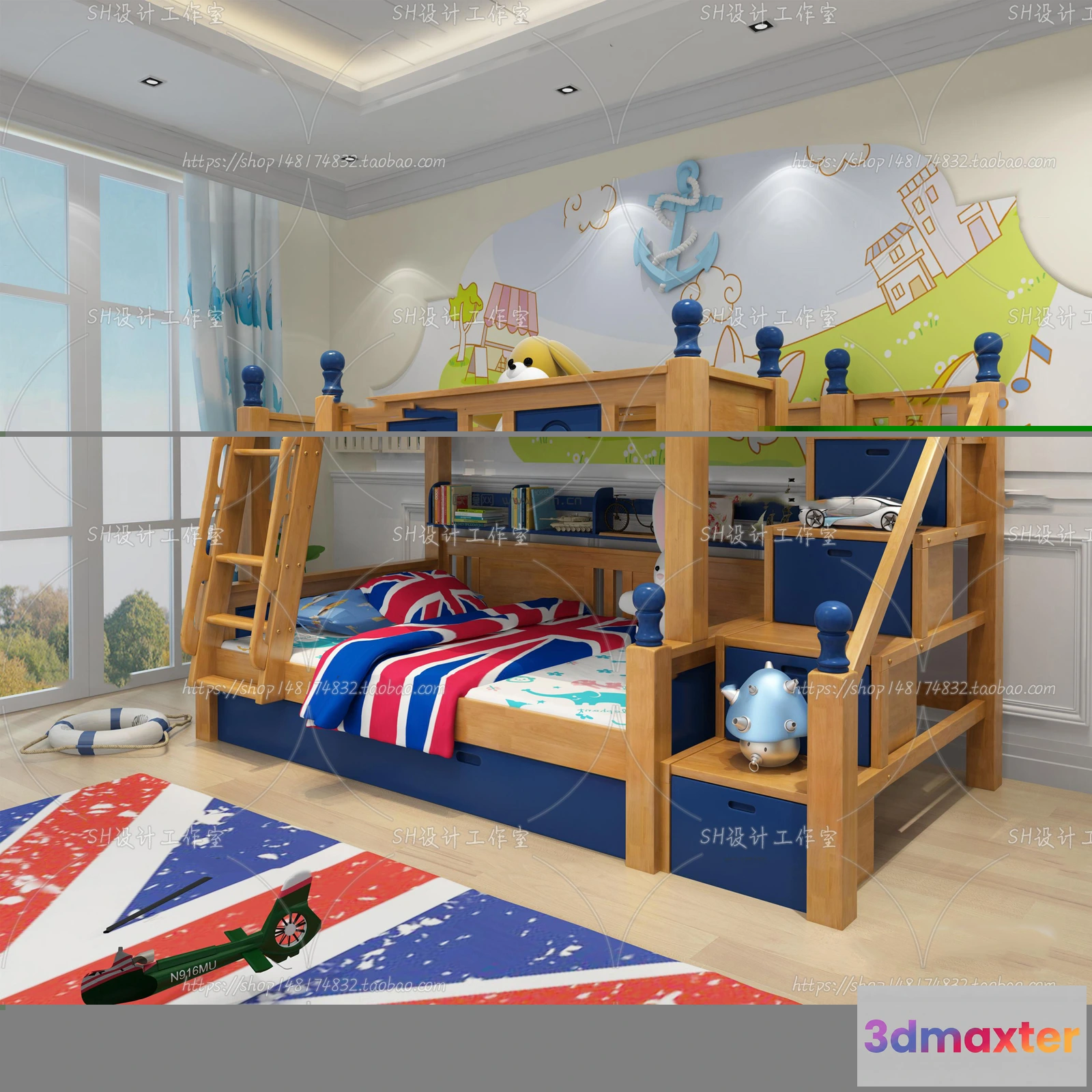 1140796 - Childrens Bed - 3D Models - 0034