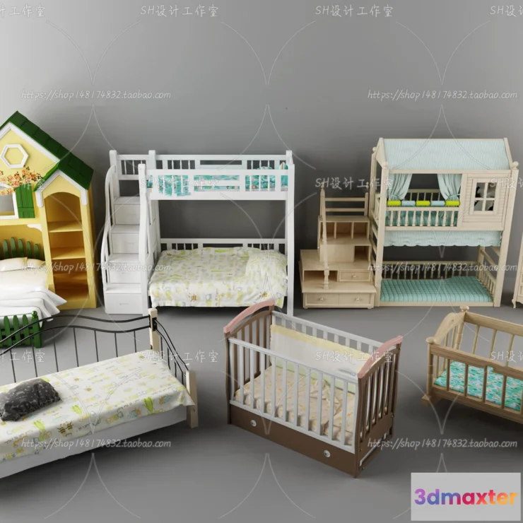 1140824 - Childrens Bed - 3D Models - 0048