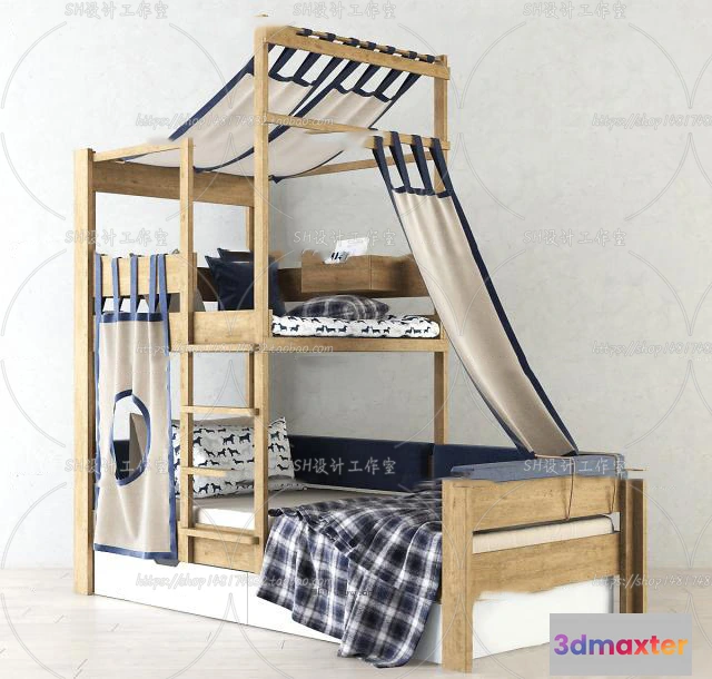1140828 - Childrens Bed - 3D Models - 0050
