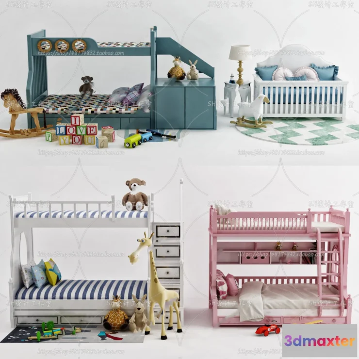 1140832 - Childrens Bed - 3D Models - 0052
