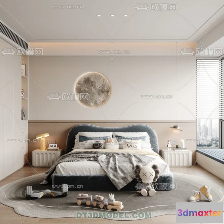 1514500 - Bed Child - 3D Model For Interior Design - 420 3D Max