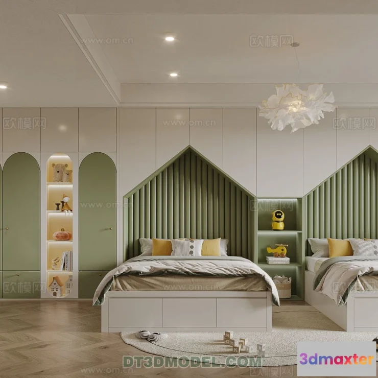 1514524 - Bed Child - 3D Model For Interior Design - 432 3D Max