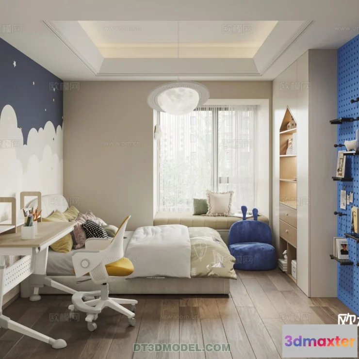 1514530 - Bed Child - 3D Model For Interior Design - 435 3D Max