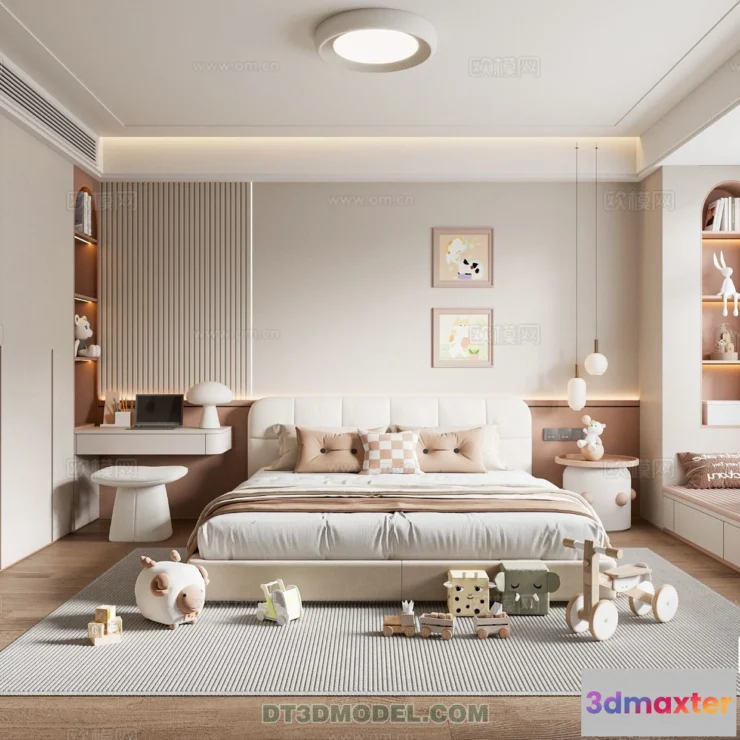 1514542 - Bed Child - 3D Model For Interior Design - 441 3D Max