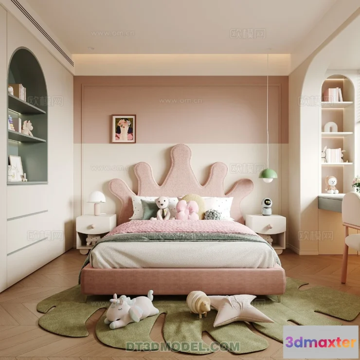 1514550 - Bed Child - 3D Model For Interior Design - 445 3D Max