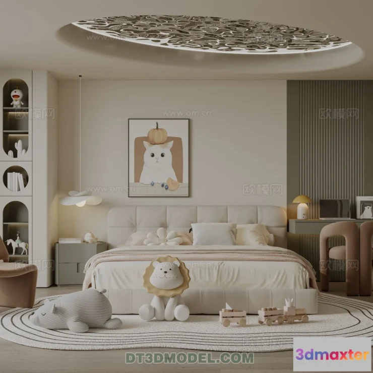 1514598 - Bed Child - 3D Model For Interior Design - 469 3D Max