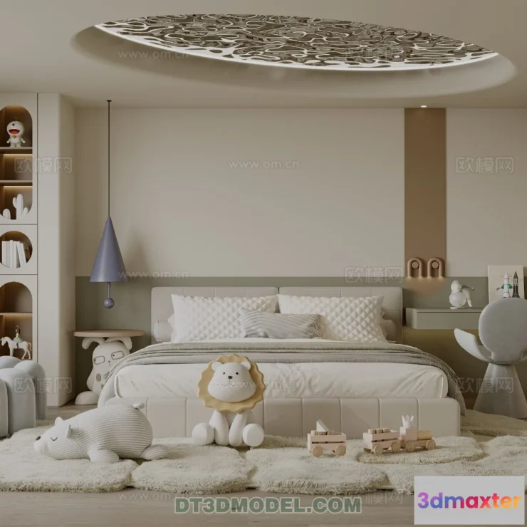 1514600 - Bed Child - 3D Model For Interior Design - 470 3D Max