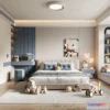 1514618 - Bed Child - 3D Model For Interior Design - 479 3D Max