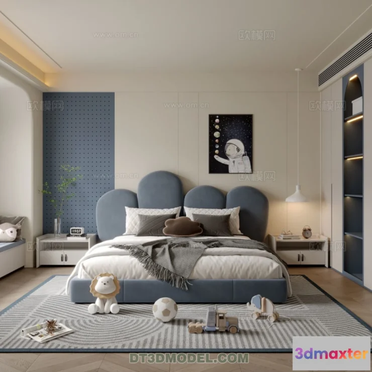 1514622 - Bed Child - 3D Model For Interior Design - 481 3D Max