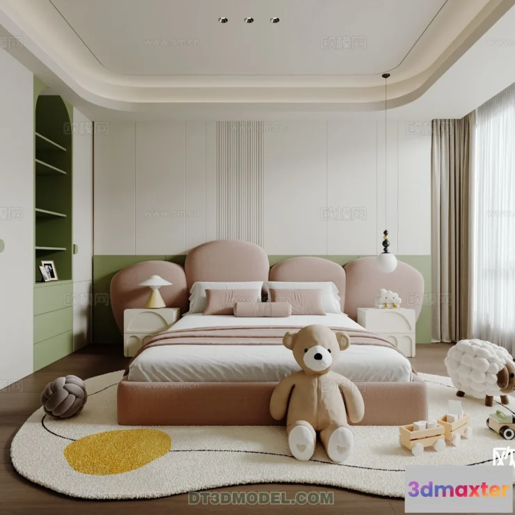1514642 - Bed Child - 3D Model For Interior Design - 491 3D Max