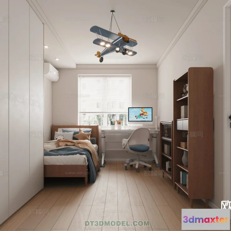 1514658 - Bed Child - 3D Model For Interior Design - 499 3D Max