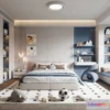 1514664 - Bed Child - 3D Model For Interior Design - 502 3D Max