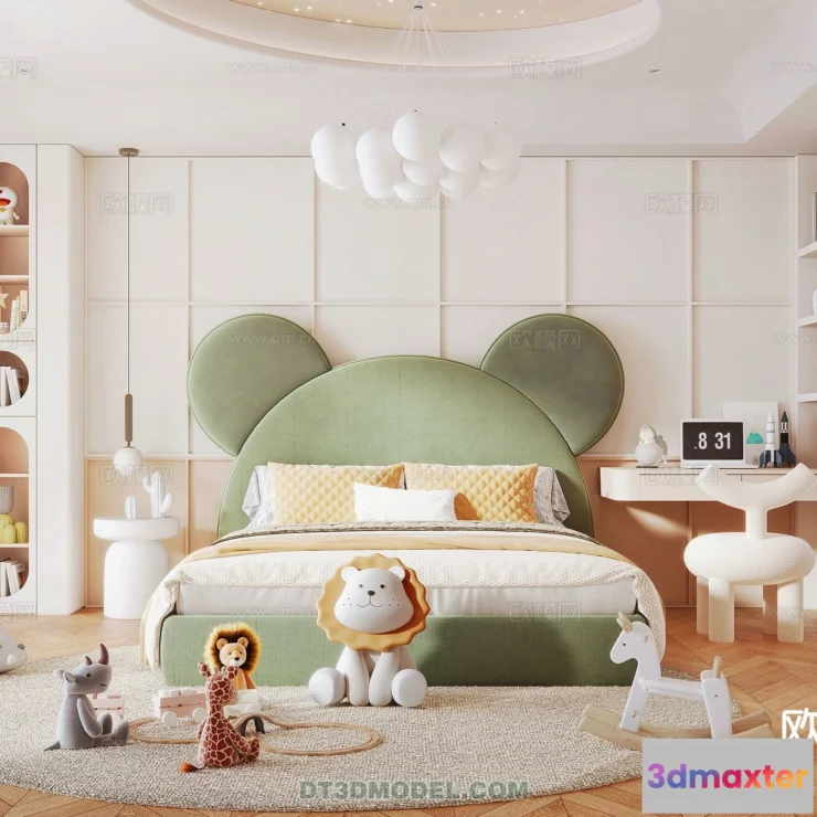 1514682 - Bed Child - 3D Model For Interior Design - 511 3D Max