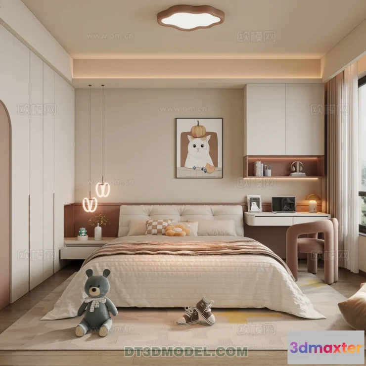 1514700 - Bed Child - 3D Model For Interior Design - 520 3D Max