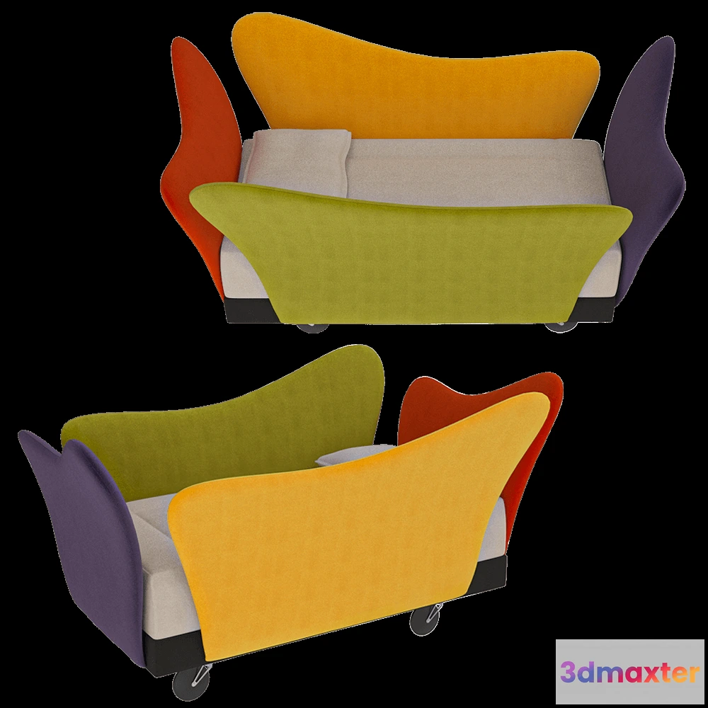 1590538 - IL Loft  - Children’s bed Flower Culla 3D Max