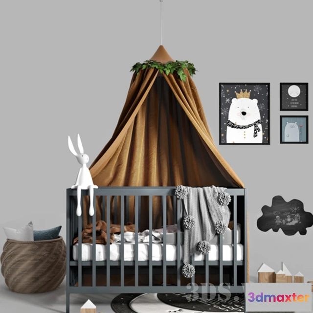 1590752 - child-room - Canopy bed 3D Max