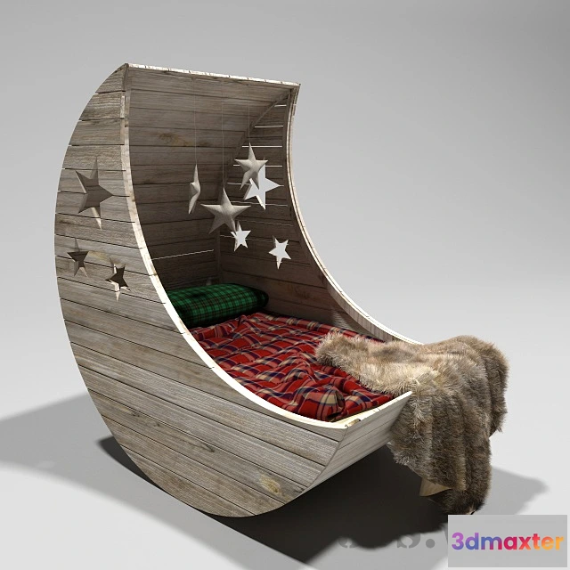 1590790 - child-room - Children’s bed “Moon” 3D Max