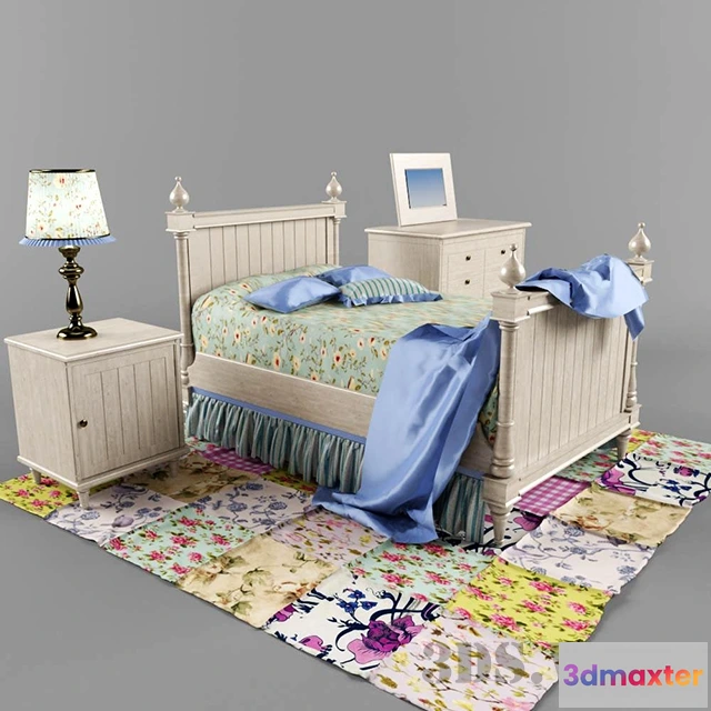 1590816 - child-room - Teenage bed 3D Max