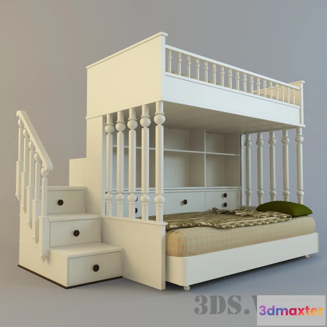 1590826 - child-room - Oxford bunk bed 3D Max