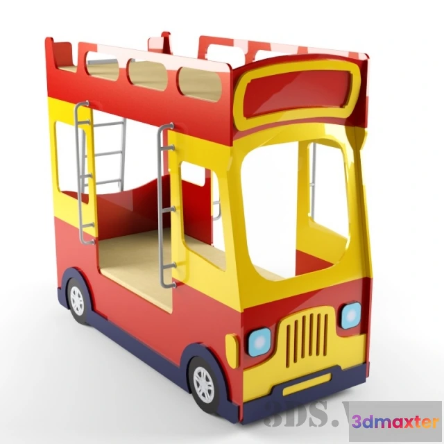 1590844 - child-room - Milli Bus Bunk Bed 3D Max