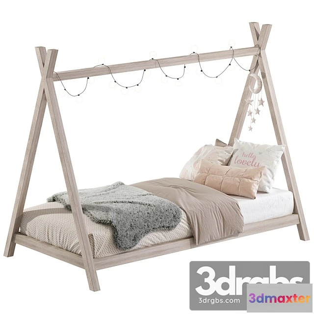 914158 - Baby Bed in the Form of a House 4