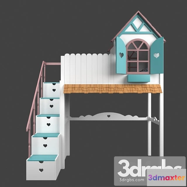 914162 - Baby Bed Loft Krovatki-Detyam