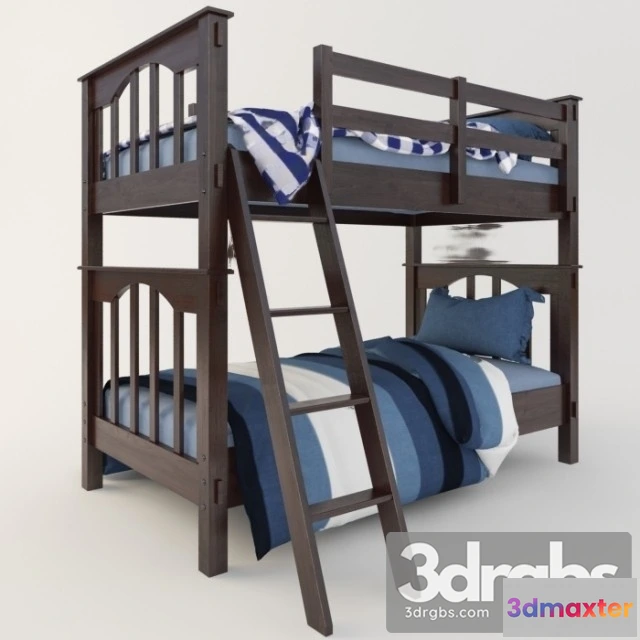 914216 - Bed Child Wooden 01