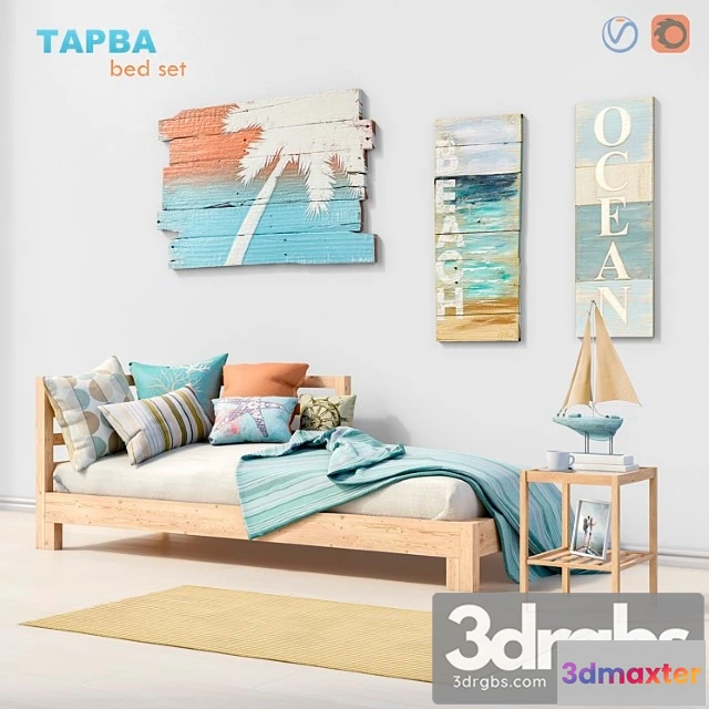 914290 - Bed Daybed Ikea Tarva Set 1