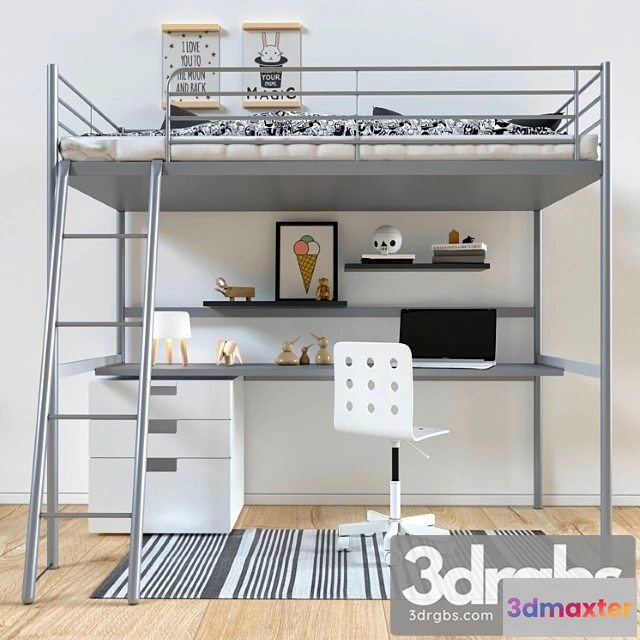 914312 - Bed Ikea Sverta Loft
