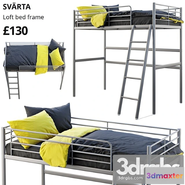 914682 - Ikea Svarta Loft Bed