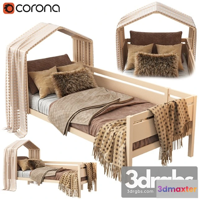 914726 - Krovat Domik Nest