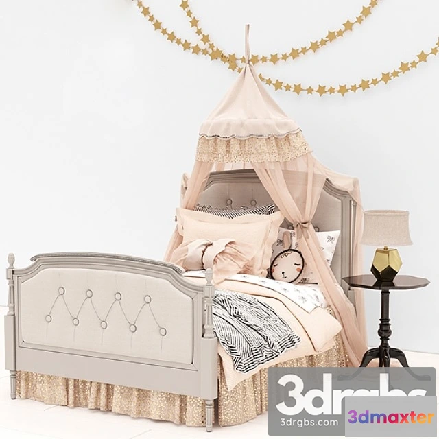 914792 - Pottery Barn Kids Blythe Tufted Bed