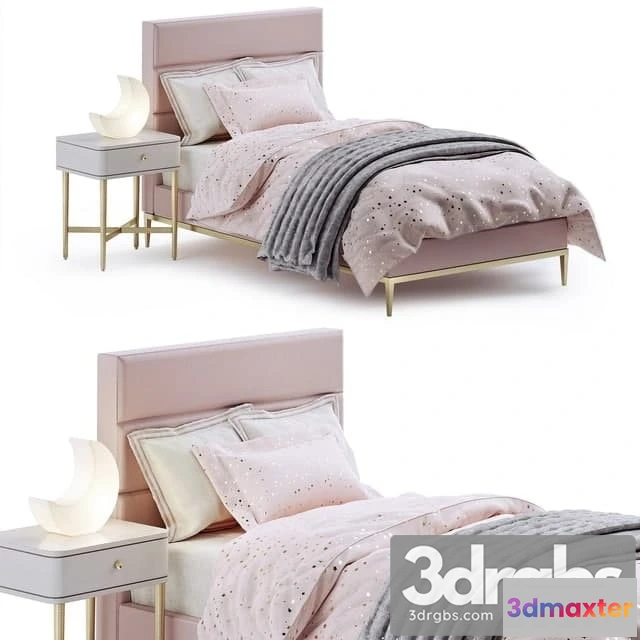 914828 - RH Pfeiffer Velvet Bed