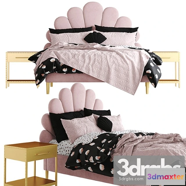 914890 - The Emily Meritt Shell Upholstered Bed