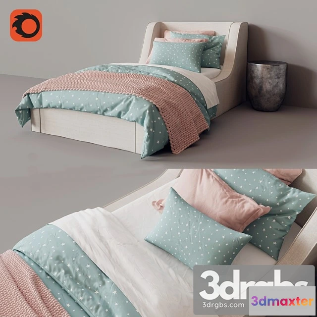 914926 - Wynne Slipcovered Bed