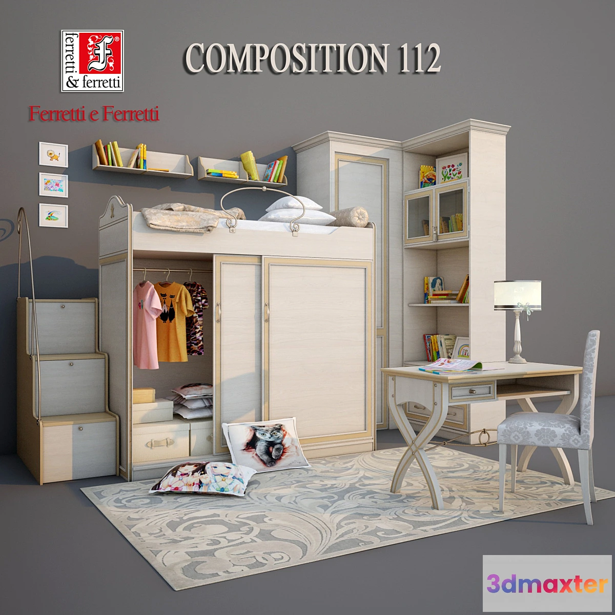 1463262 - Children’s Ferretti e Ferretti Composition112 Italy 3D Max