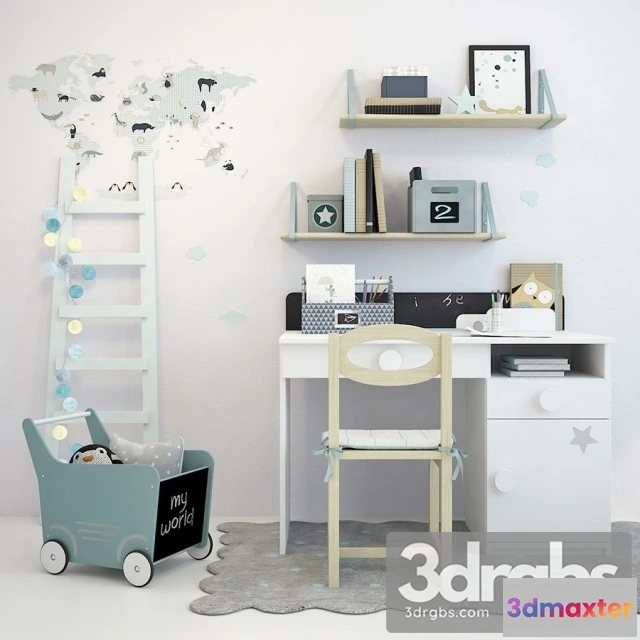 915160 - Writing Table And Decor 01