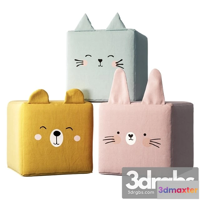 1015784 - Rainbow poufs by yellow tipi - No.2