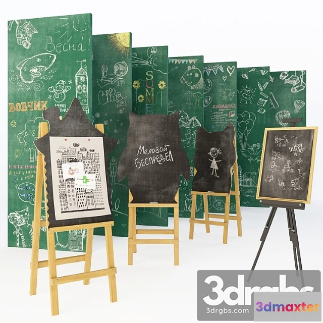 1015790 - Set for creating slate surfaces with chalk drawings 4