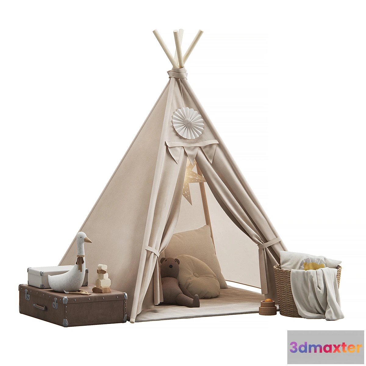 1408600 - Kid Teepee Vintage 3D Max