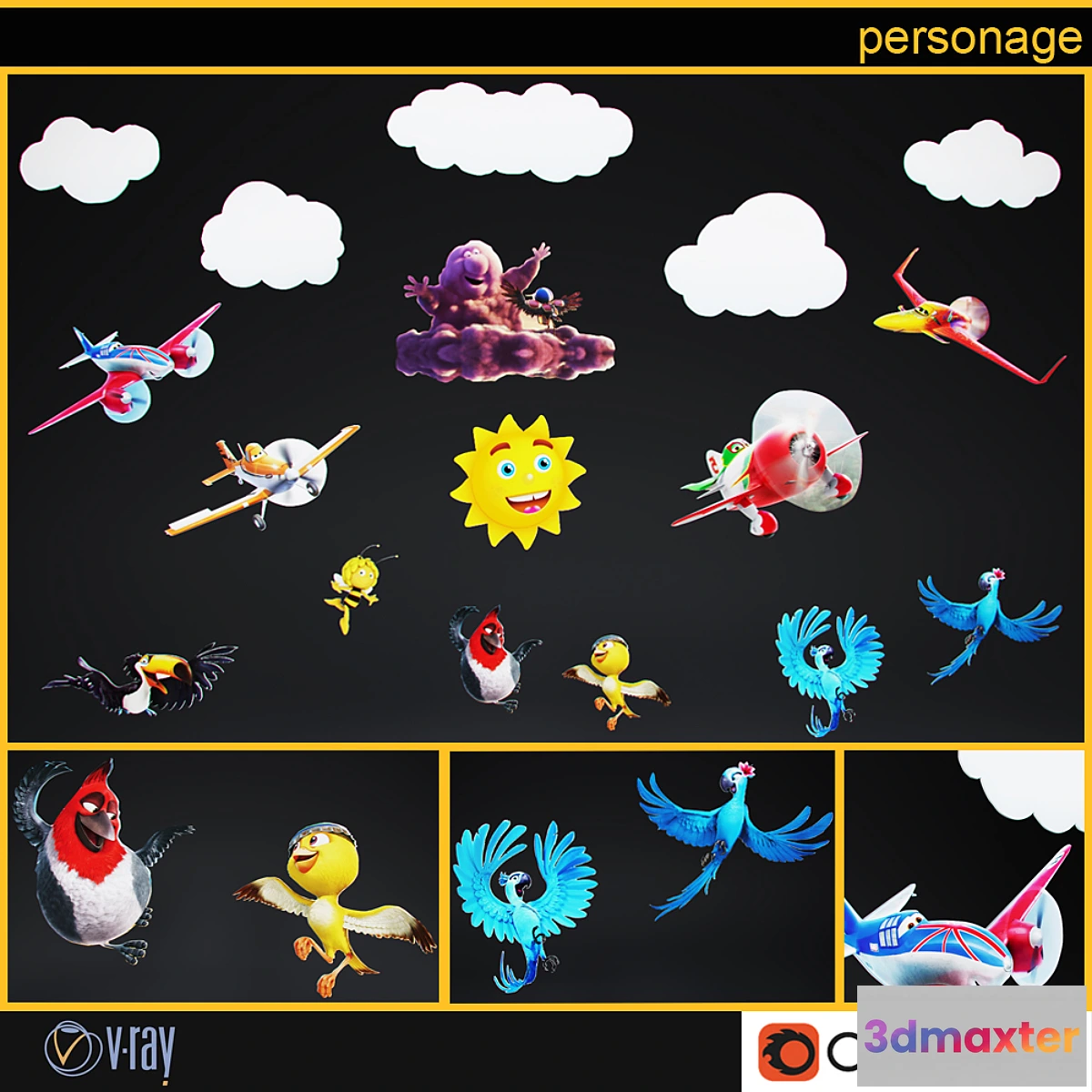 1409176 - Characters 3D Max