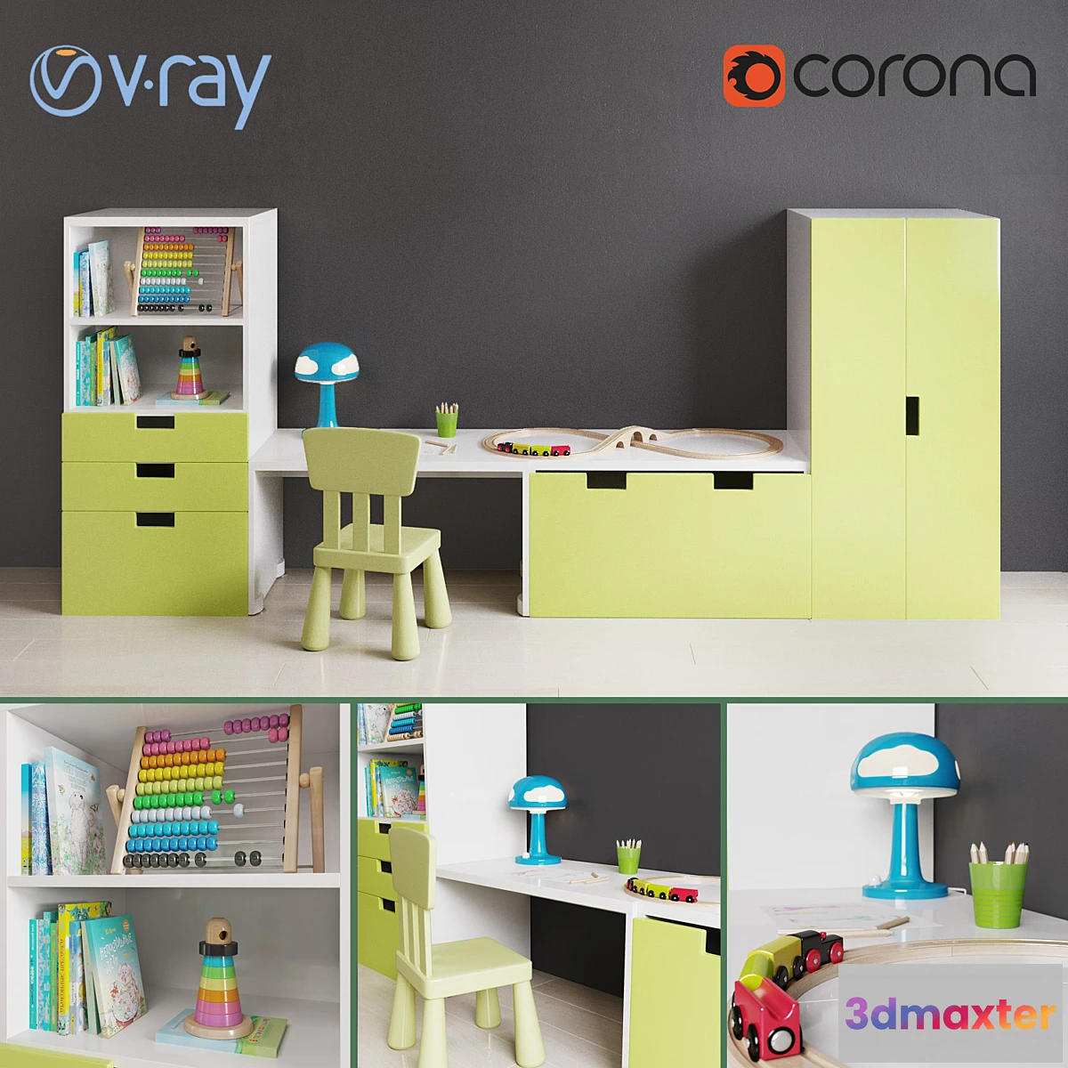 1412680 - Ikea sets for children 3D Max