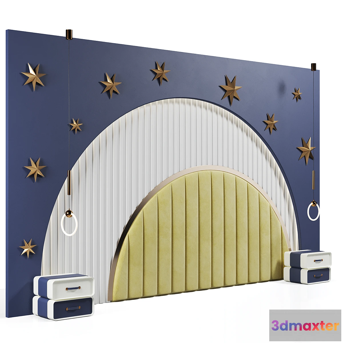 1412710 - Headboard in nursery 01 3D Max