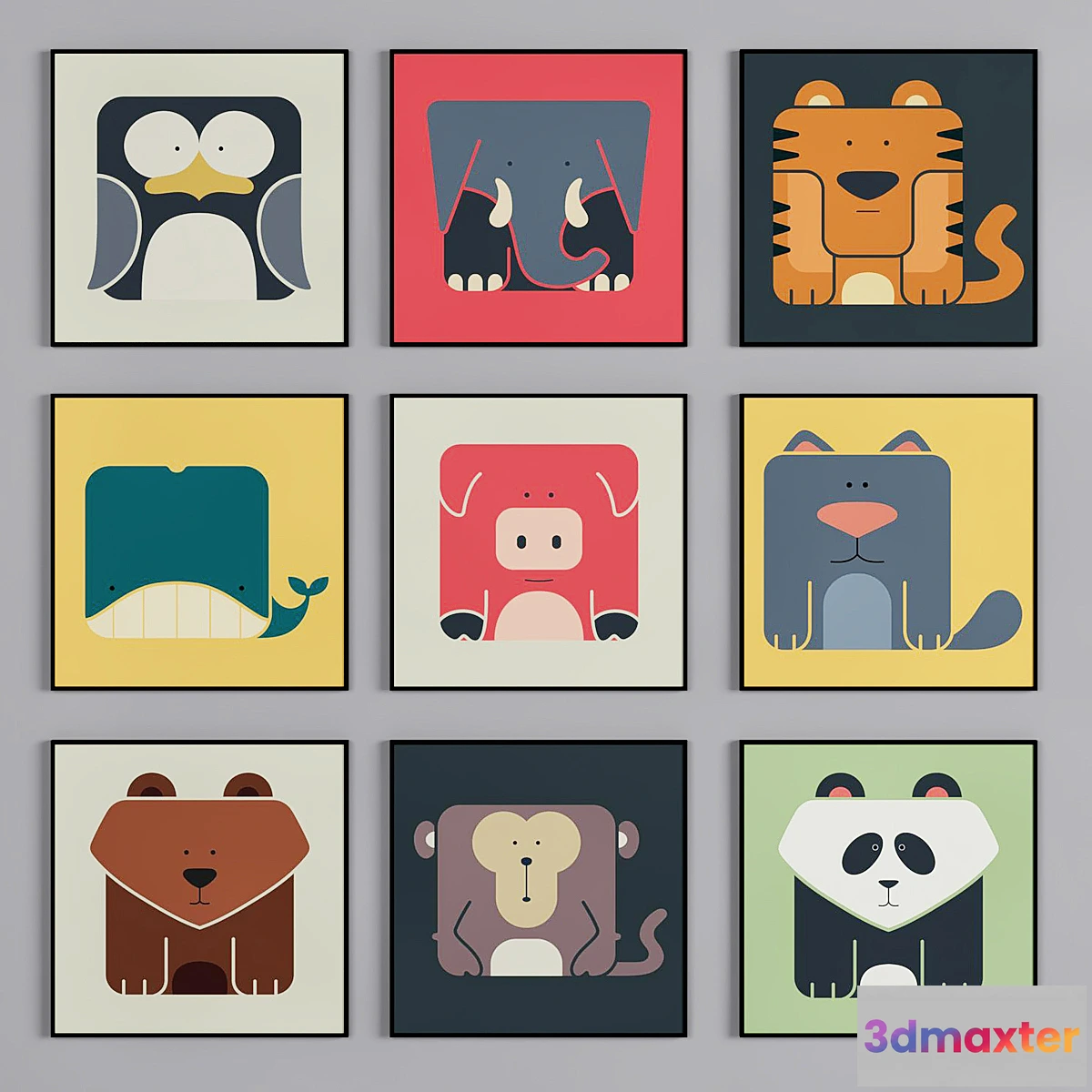 1413140 - kids canvas art prints_3 3D Max