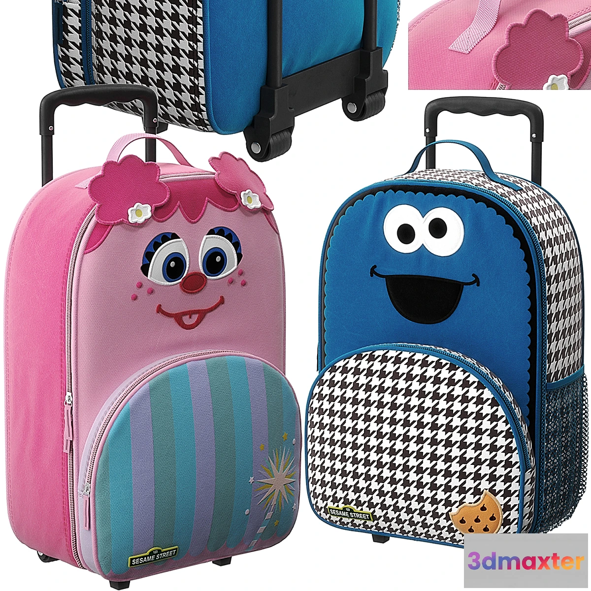 1413814 - Sesame street luggage model 3D Max