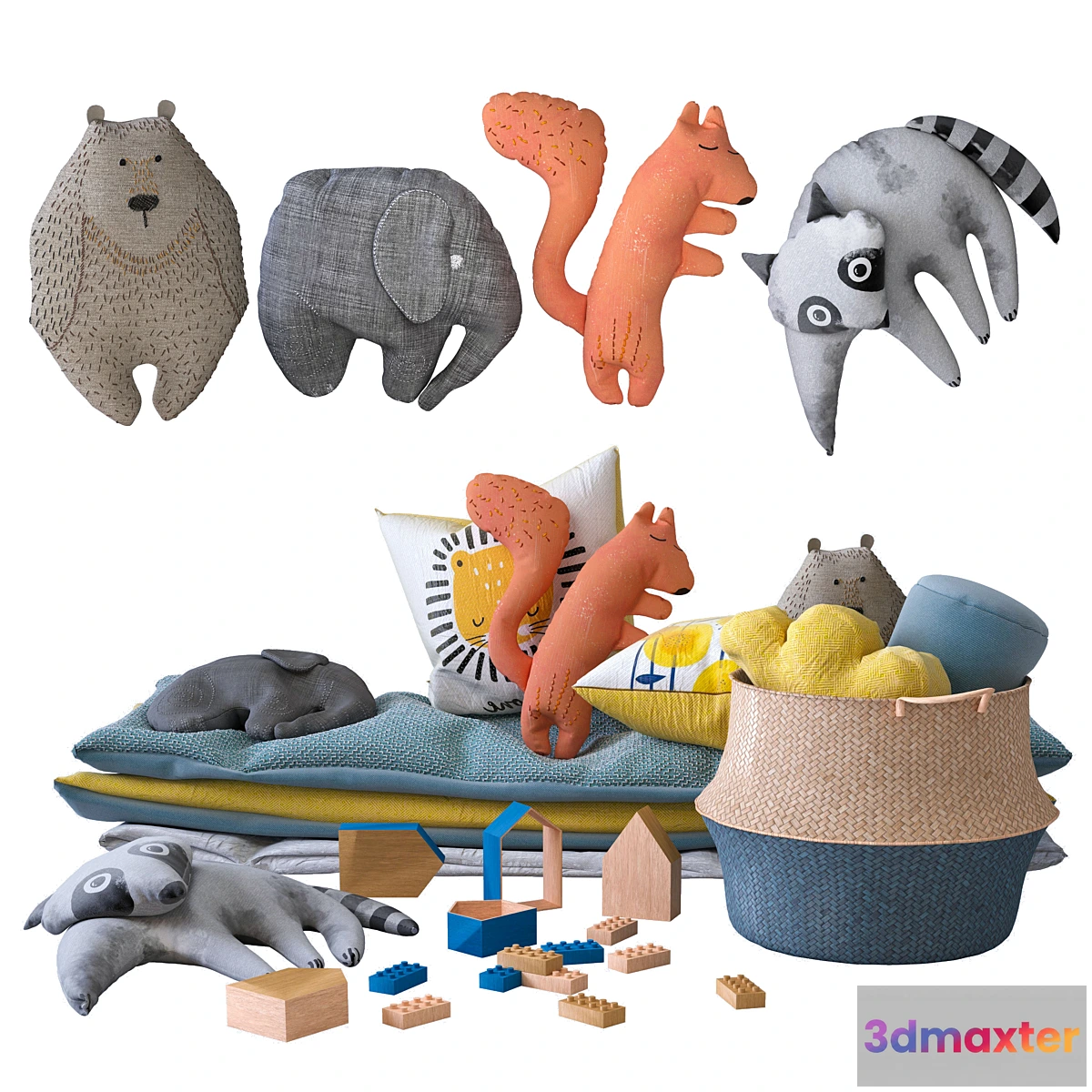 1415100 - Toys And Furniture Set - 01 3D Max