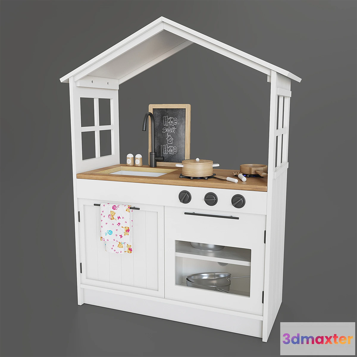 1415102 - Pottery Barn My First Farmhouse Play Kitchen 3D Max