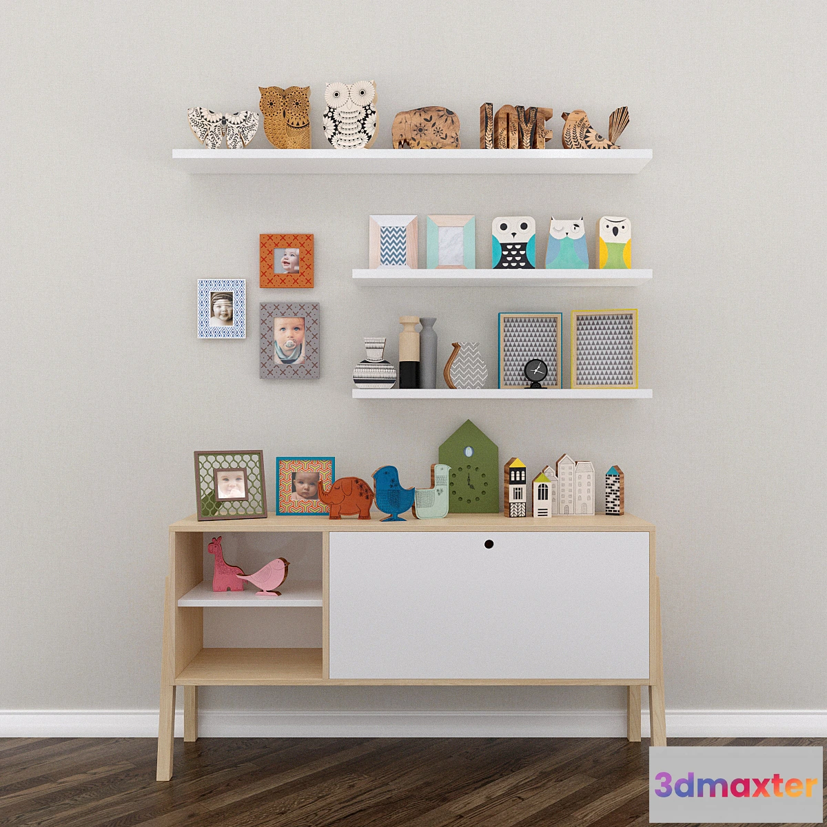 1415202 - Decorative set VOX 3D Max