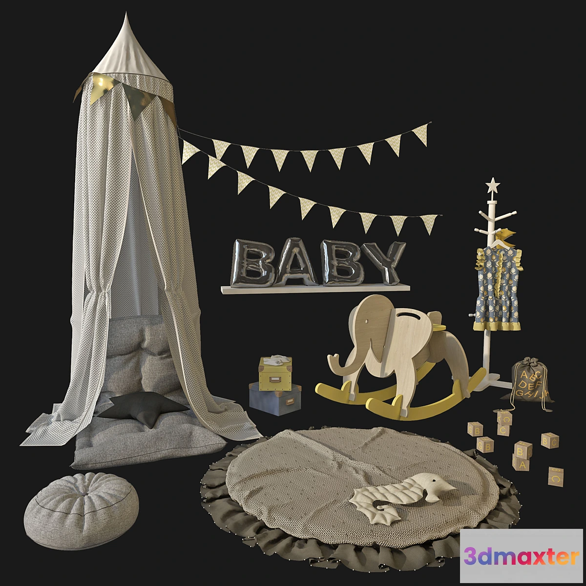 1416832 - Children’s accessories 3D Max